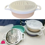4-in-1 multi grater with case, cover, slicer, shredder kitchen tool