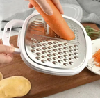 4-in-1 multi grater with case, cover, slicer, shredder kitchen tool