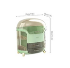 Luxury desktop cosmetic organizer, dustproof, waterproof makeup vanity storage box