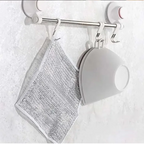 Steel wire cloth, double-sided mesh, strong, durable, easy-clean dishwashing cloth