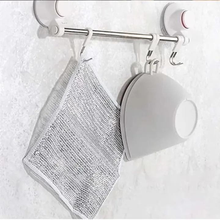 Steel wire cloth, double-sided mesh, strong, durable, easy-clean dishwashing cloth