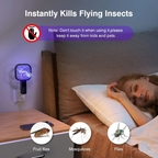 USB Electric Mosquito Killer Racket Lamp | Silent & Safe Insect Killer Light