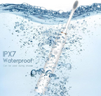 lectric USB rechargeable ultrasonic toothbrush with 4 heads, 6 modes, waterproof