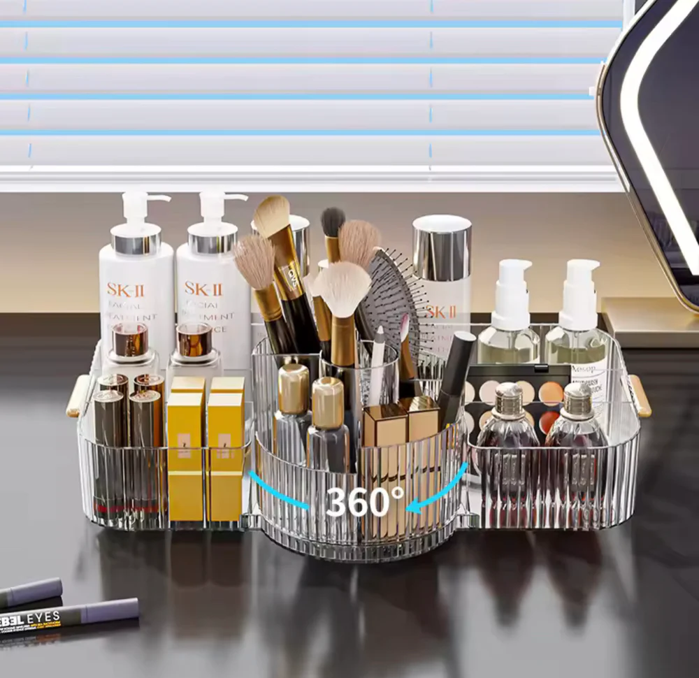 360° Rotating Makeup Organizer