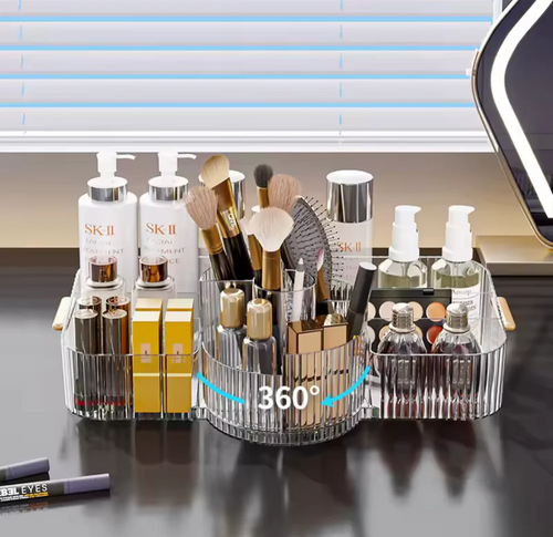 360° Rotating Makeup Organizer