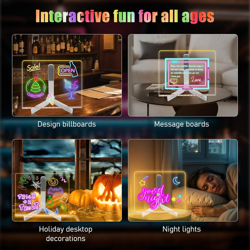 MagicGlow™ Glowing LED Drawing Board (Allow to open)