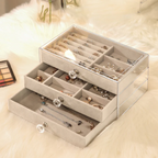 Acrylic Velvet Jewelry Organizer