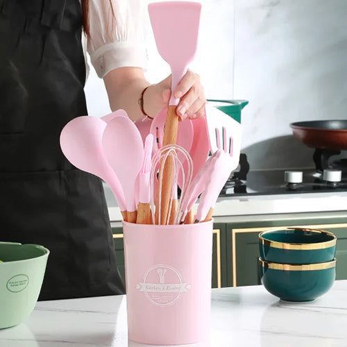 12-Pcs Silicone Kitchen Utensil Set