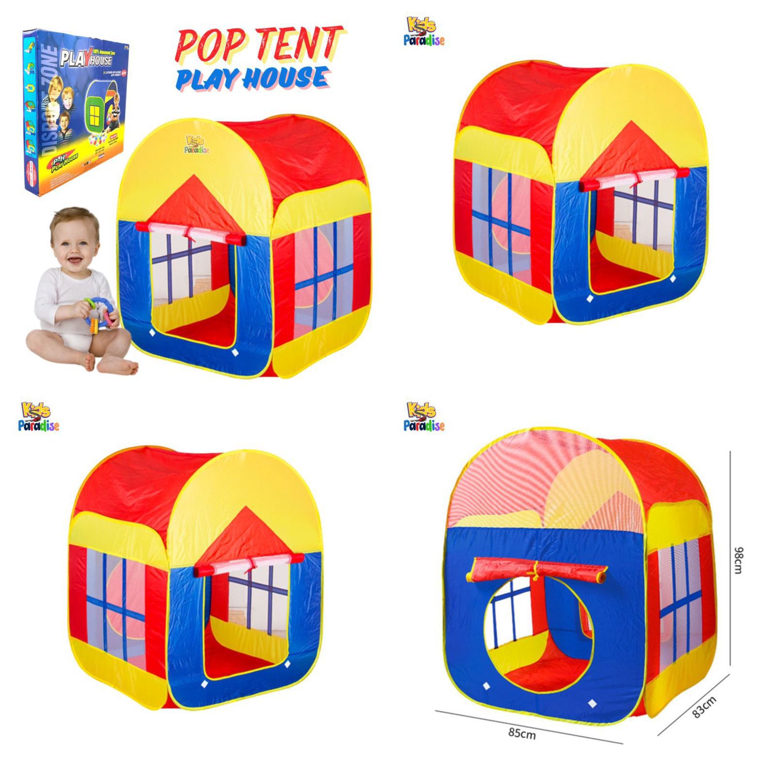 Kids Foldable Pop-Up Play Tent