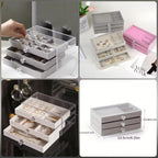 Acrylic Velvet Jewelry Organizer