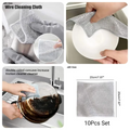 Steel wire cloth, double-sided mesh, strong, durable, easy-clean dishwashing cloth