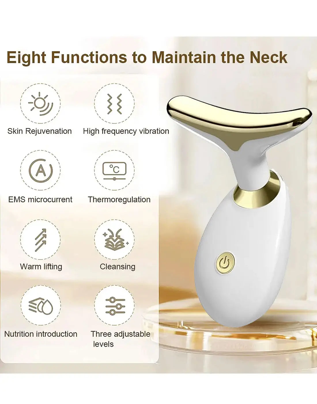Facial Massager for Face & Neck - Skin Wrinkle Remover Device