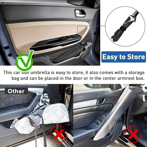 Foldable Car Windshield Sunshade Umbrella