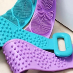 Silicone back scrubbing belt and towel, body sponge for skincare