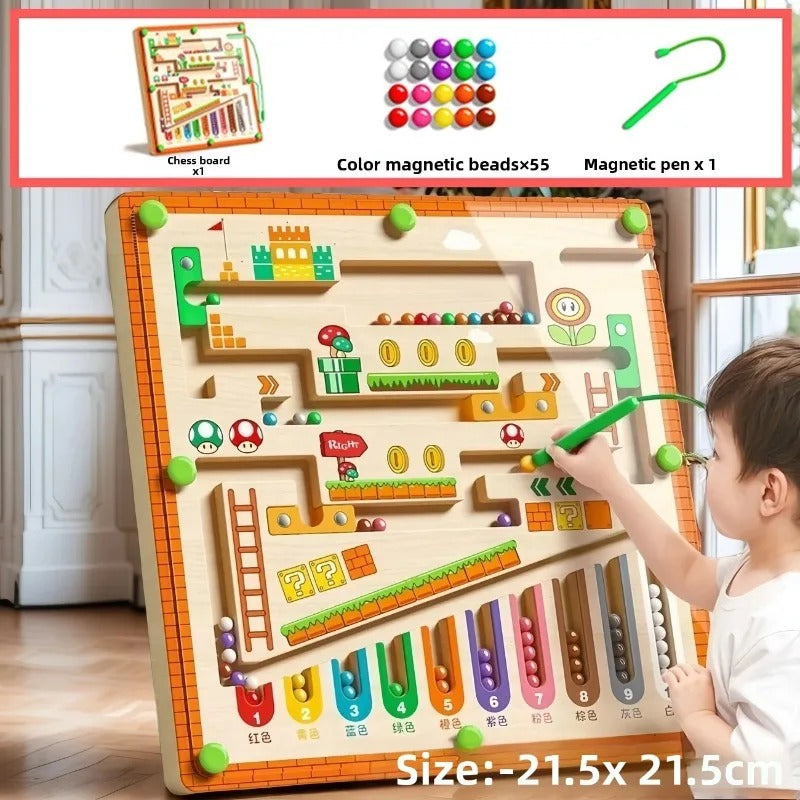 Magnetic Maze Learning Toy for Kids 3+